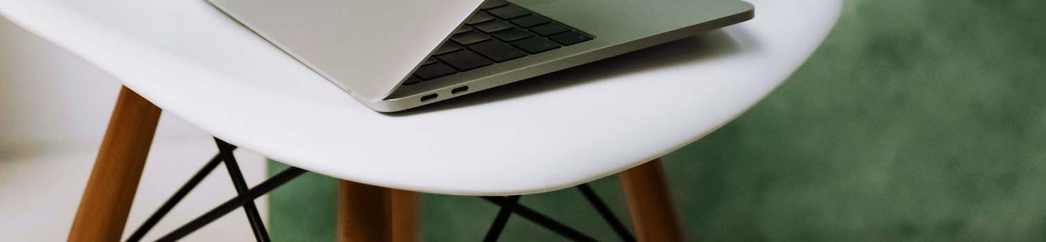 Laptop on table Laptop on table