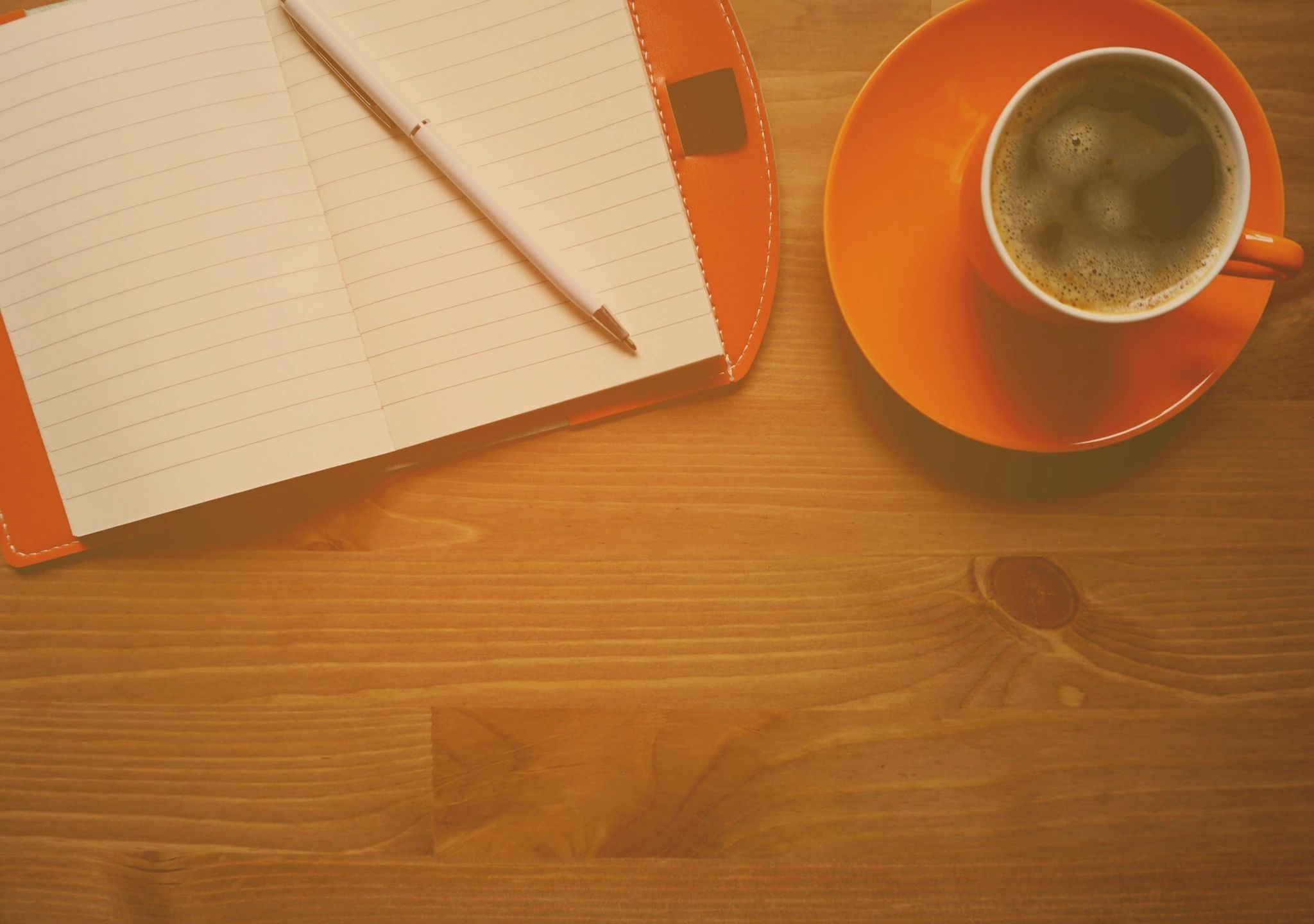 coffee and notepad